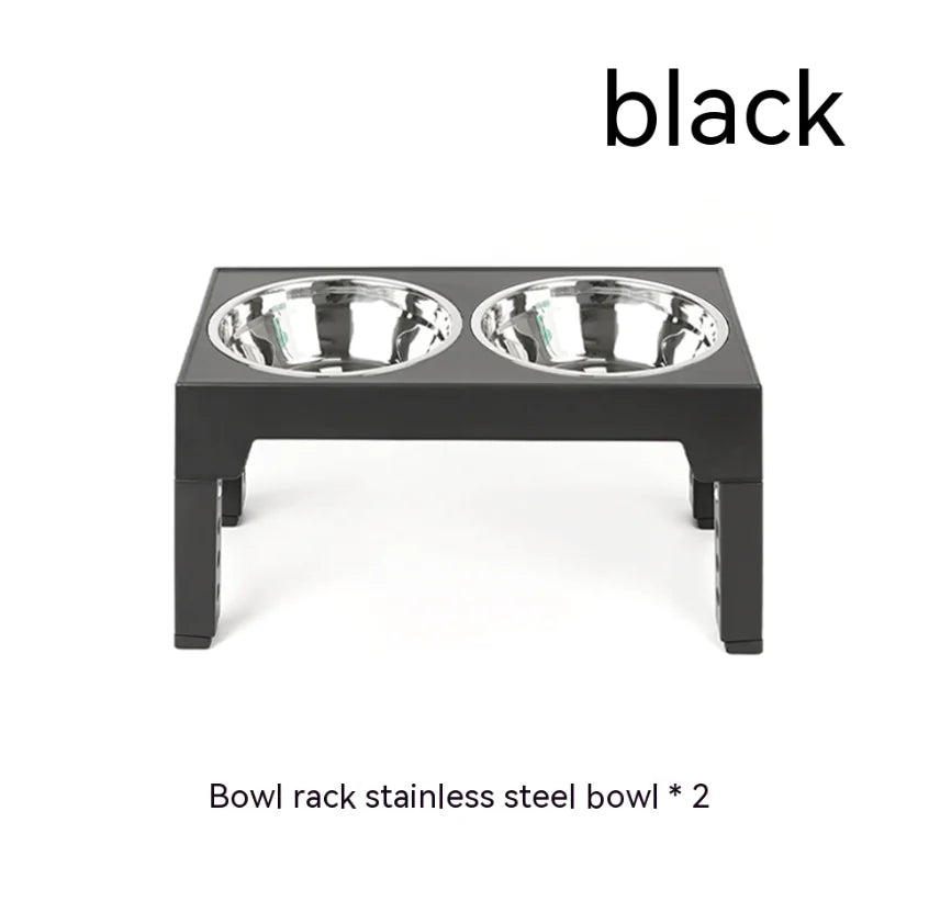 Adjustable Elevated Slow Feeder Dog Bowl