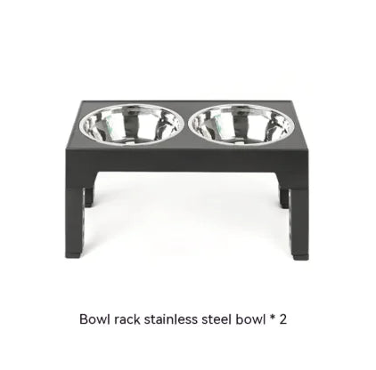 Adjustable Elevated Slow Feeder Dog Bowl
