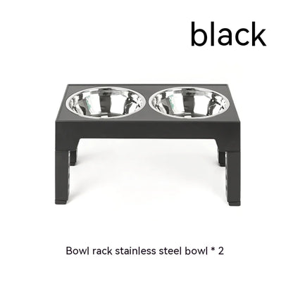 Adjustable Elevated Slow Feeder Dog Bowl